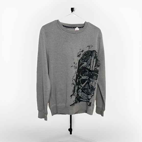 Star Wars Other - Star Wars Darth Vader Graphic Crewneck Sweatshirt Gray Long Sleeve Men’s L